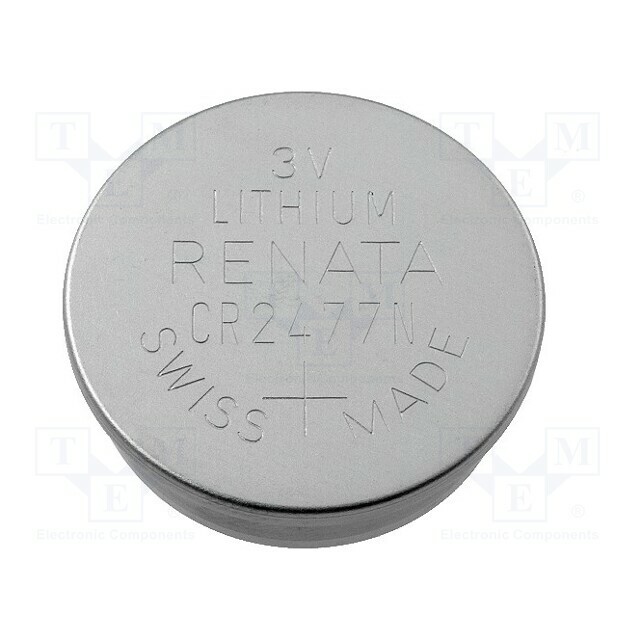 RENATA Battery: lithium; coin; CR2477N; 3V