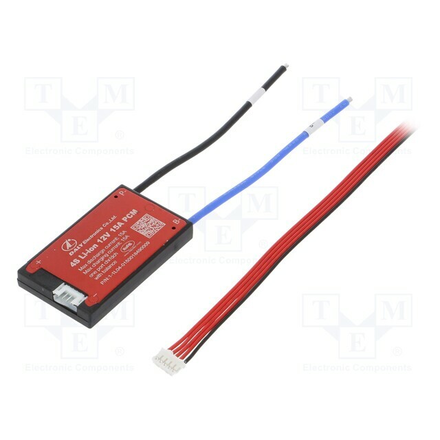 BMS protection; Li-Ion; 62x37x9mm; 15A; 14