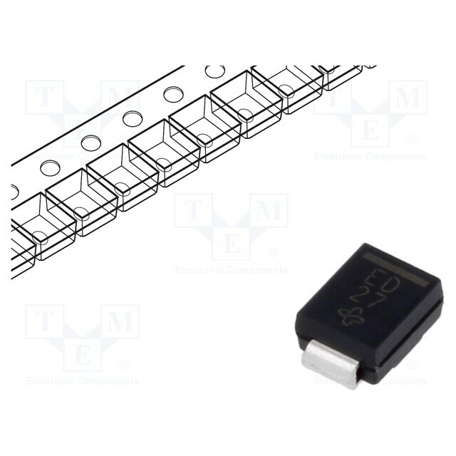 VISHAY Diode: rectifying; SMD; 200V; 2A