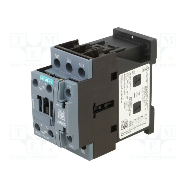 SIEMENS Contactor: 3-pole; NO x3; Auxiliary