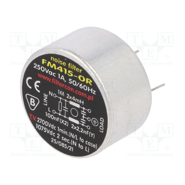 FILTERCON Filter: anti-interference; 250VAC; Cx: 100nF