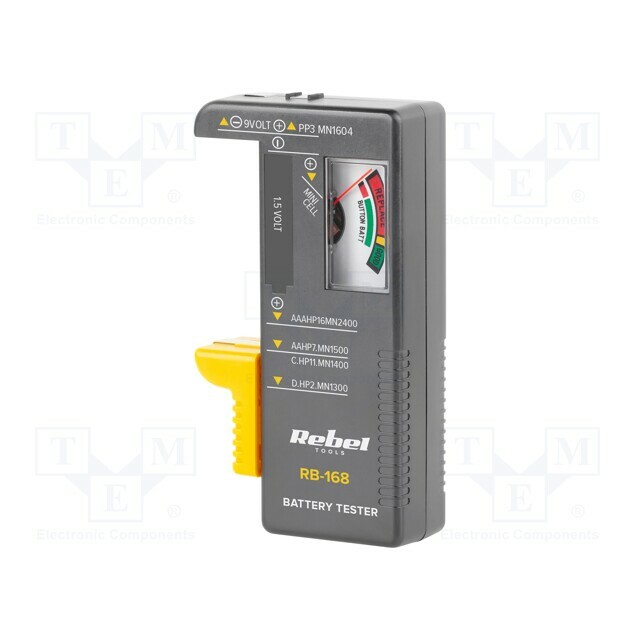 REBEL Tester: battery; 110x60x25mm; Features: low