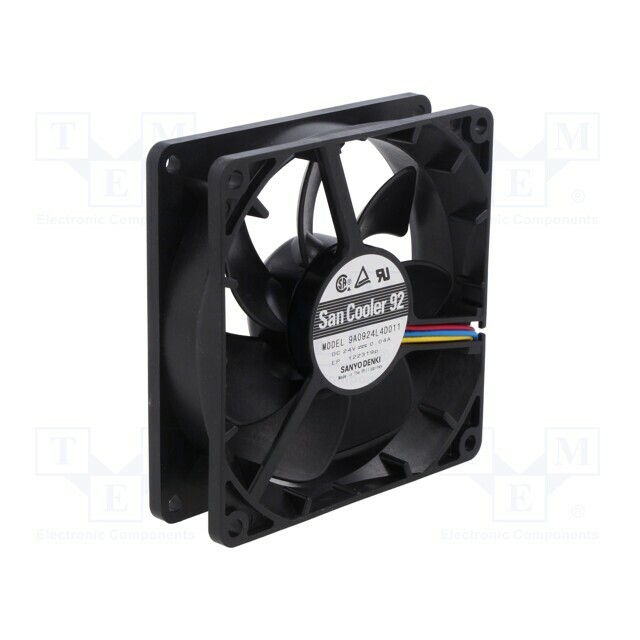 SANYO DENKI Fan: DC; 92x92x25mm; axial
