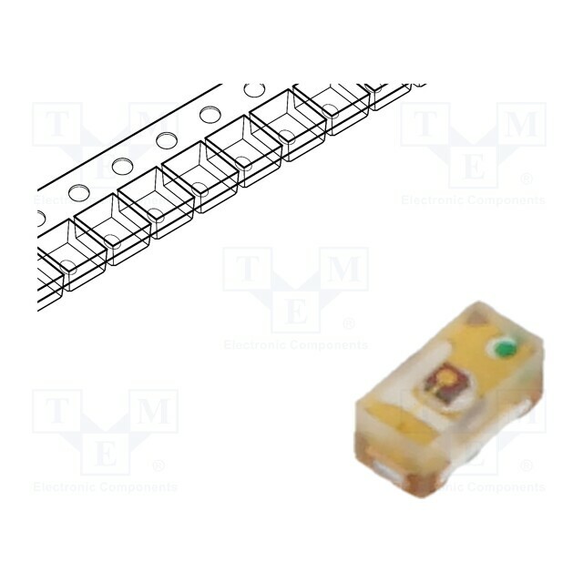 FORYARD LED; red; SMD; 0402; 57÷72(typ)-145mcd