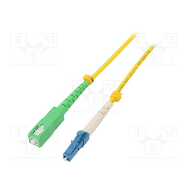 Fiber patch cord; LC/UPC,SC/APC; 2m