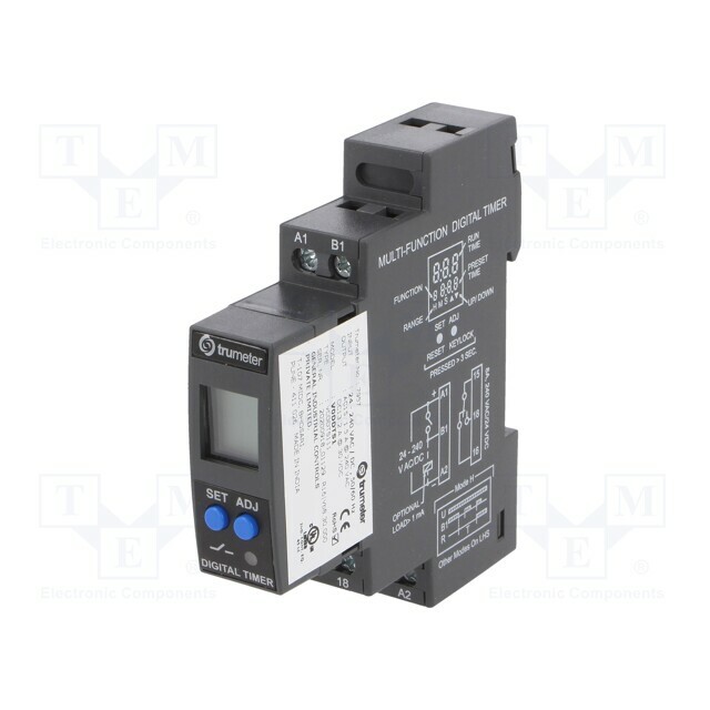 TRUMETER Timer; Range: 0,1s÷999h; SPDT