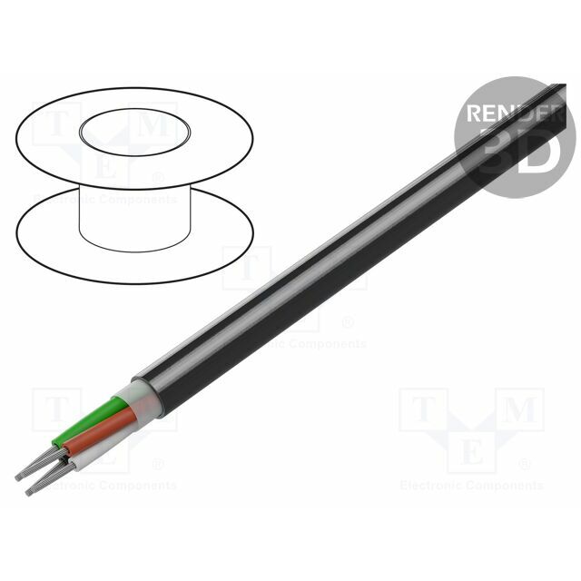 BELDEN Wire: control cable; 4x22AWG; stranded