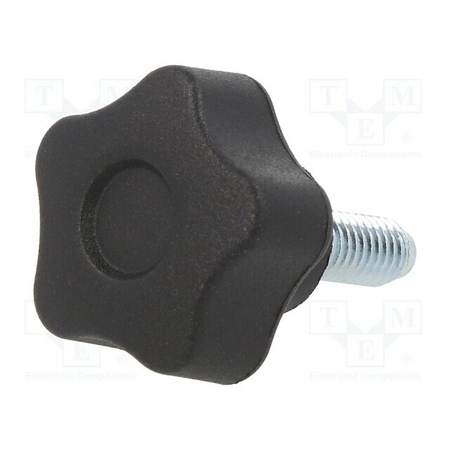 ELESA+GANTER Knob; Ø: 25mm; Ext.thread: