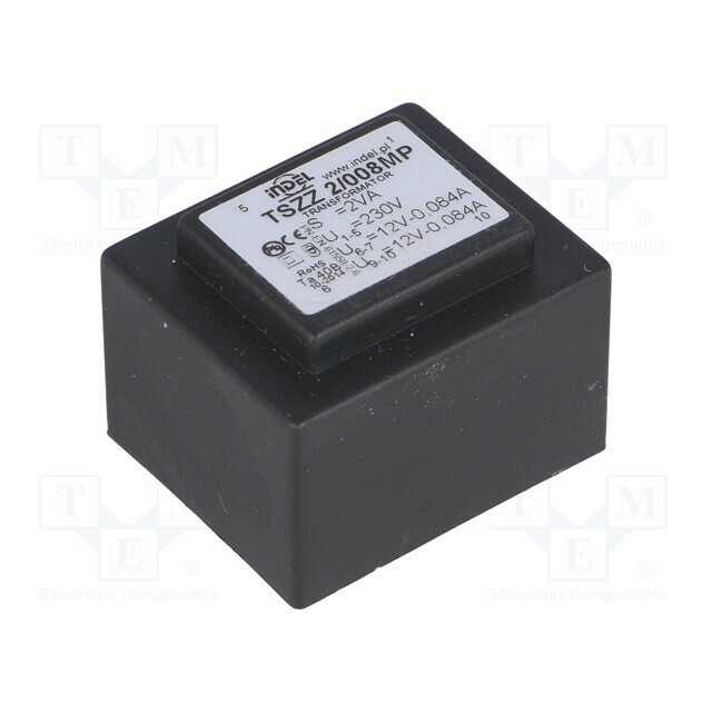 INDEL Transformer: encapsulated; 2VA; 230VAC; 12V