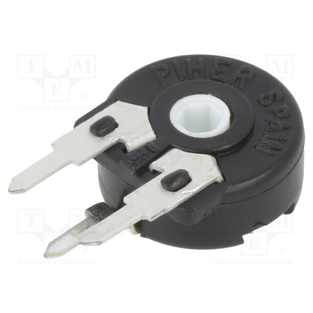 PIHER Potentiometer: mounting; 500Ω; single turn