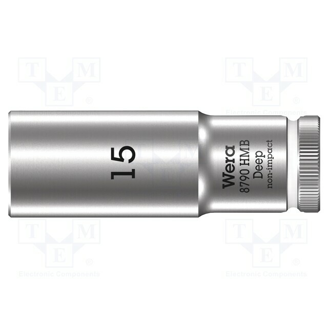 Socket: 6-angles; socket spanner; HEX 15mm