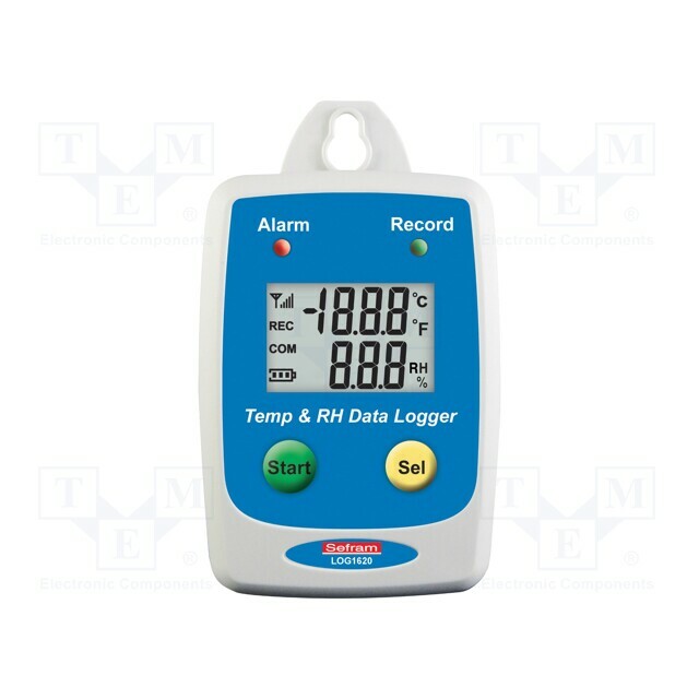 Data logger; temperature,humidity; IP65; Display: