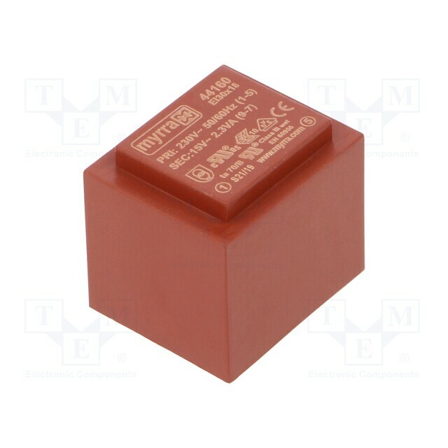 Transformer: encapsulated; 2.3VA; 230VAC; 15V