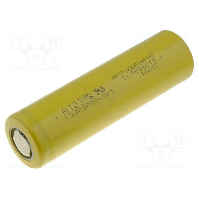 A123 SYSTEMS Re-battery: Li-FePO4; 18650,MR18650