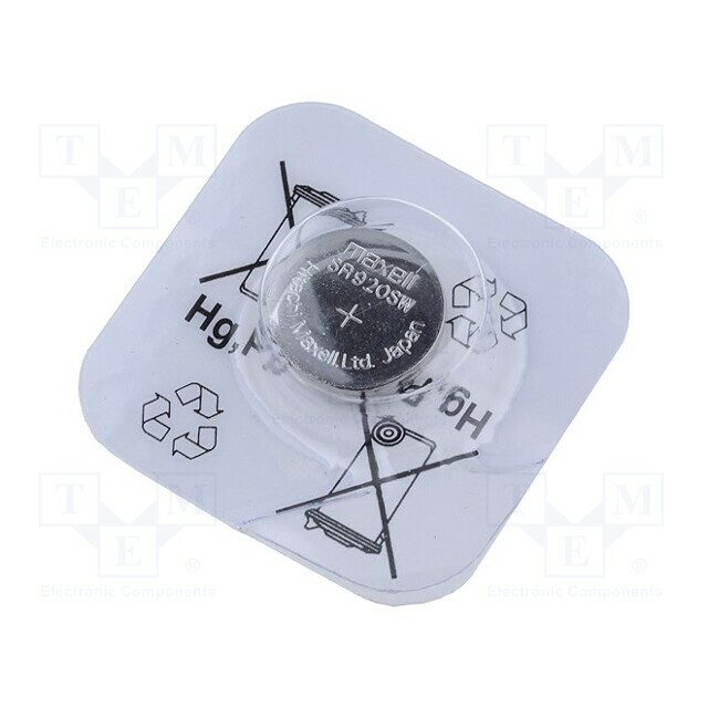 Battery: silver; coin; R921,SR69; 1