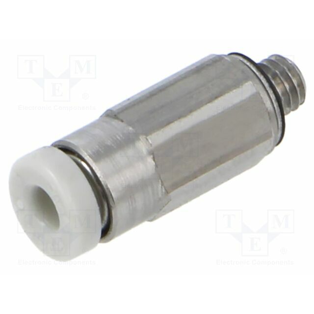 SMC Push-in fitting; threaded,straight; -1÷10bar