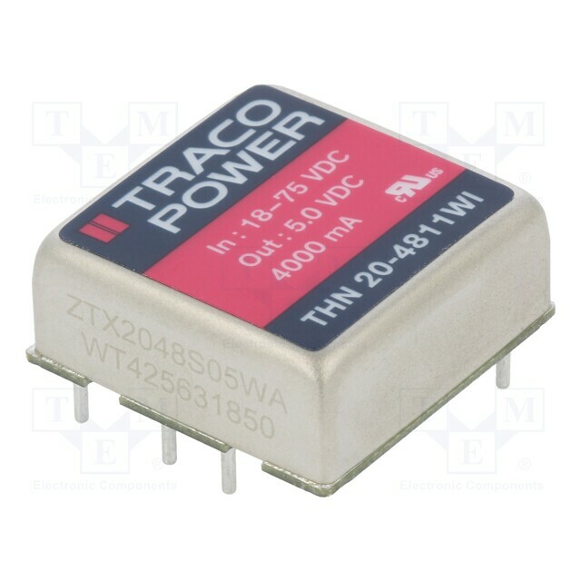 TRACO POWER Converter: DC/DC; 20W; Uin: