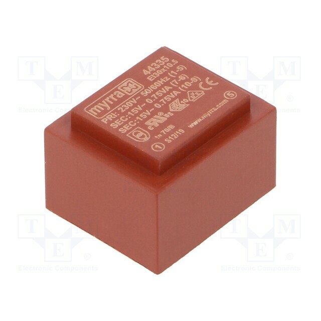 Transformer: encapsulated; 1.5VA; 230VAC; 15V