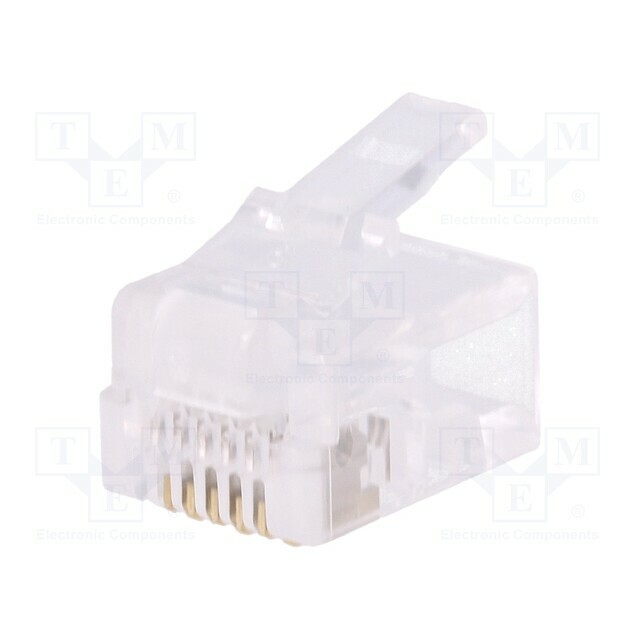 LOGILINK Connector: RJ12; plug; PIN: 6