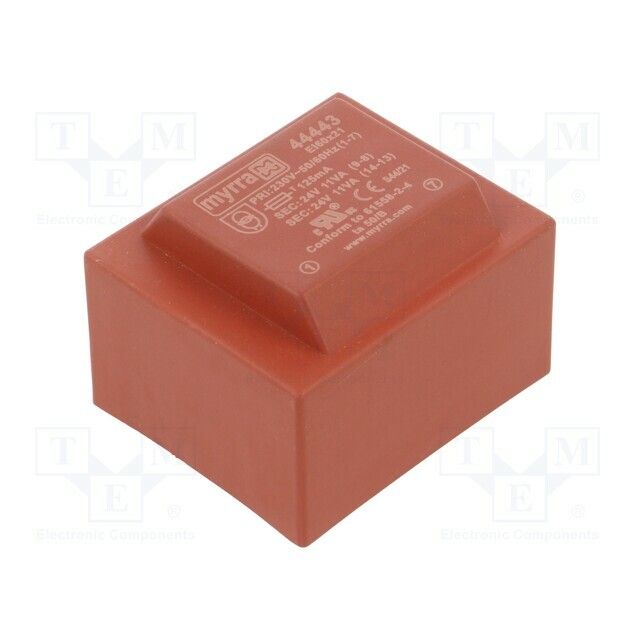 Transformer: encapsulated; 22VA; 230VAC; 24V; 24V