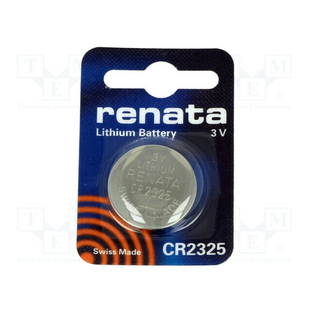 RENATA Battery: lithium; coin; CR2325; 3V