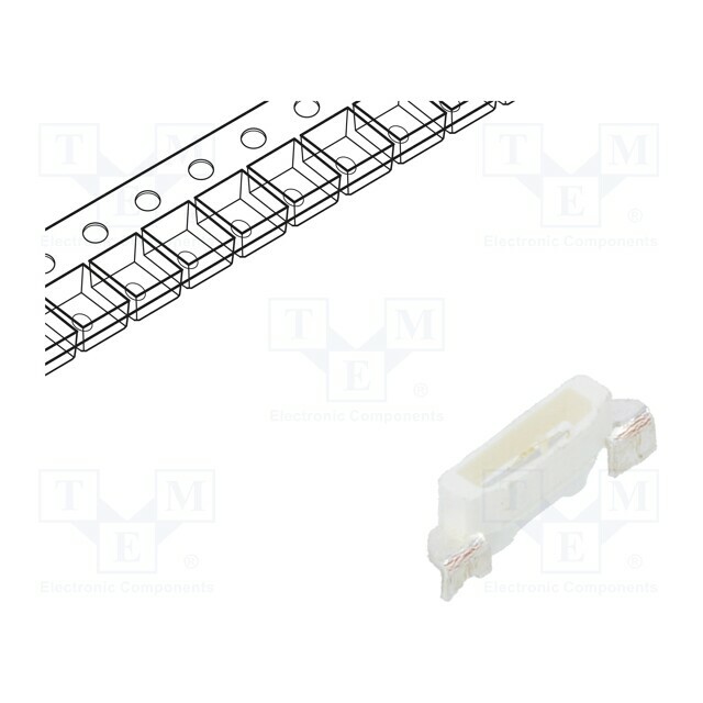 OPTOSUPPLY LED; blue; SMD; 200÷400mcd; 2