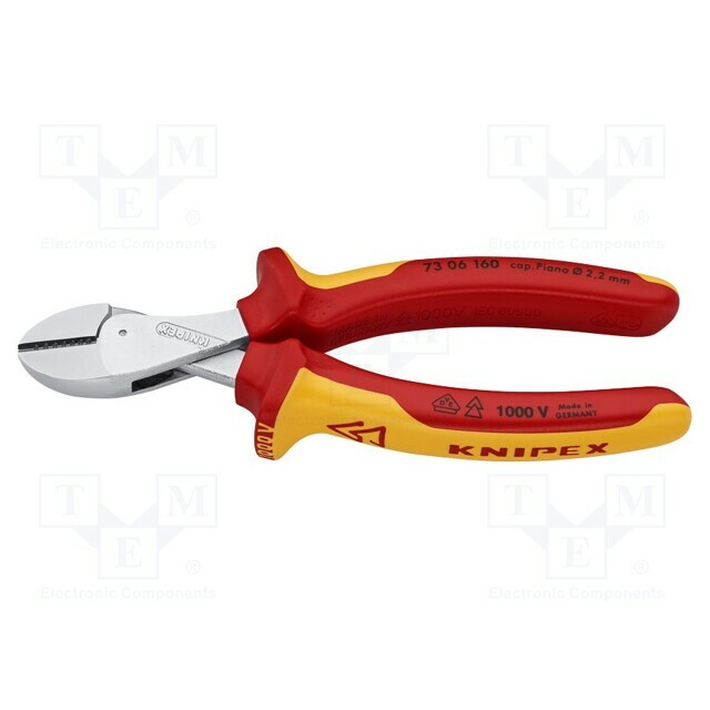 KNIPEX Side,cutting; 160mm; Pliers: insulated