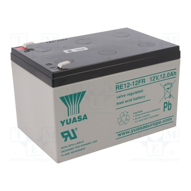 YUASA Re-battery: acid-lead; 12V; 12Ah; AGM