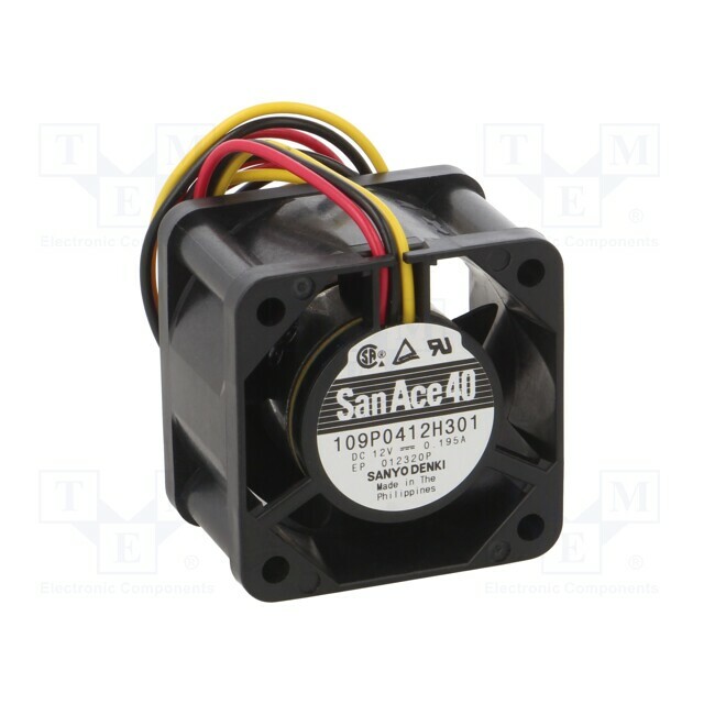 SANYO DENKI Fan: DC; 40x40x28mm; axial
