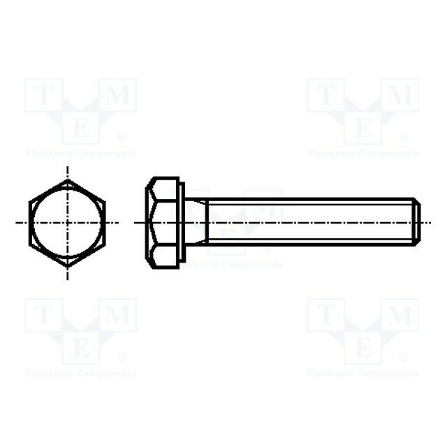 BOSSARD Screw; M4; M4x12; 0.7