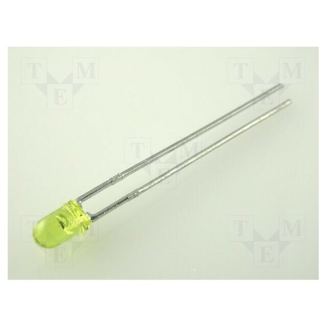 KINGBRIGHT ELECTRONIC LED; yellow; 3mm; 10÷50mcd