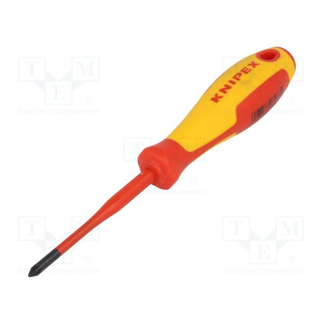 KNIPEX Screwdriver: insulated; Pozidriv®; PZ1; Blade