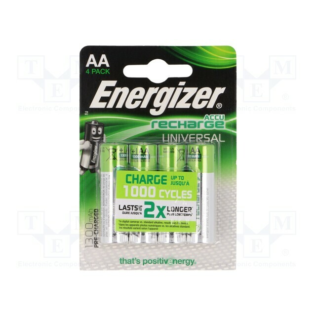 ENERGIZER Re-battery: Ni-MH; AA; 1300mAh; 1