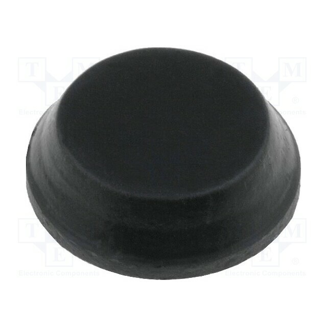 FIX&FASTEN Self-adhesive foot; black; rubber; A: