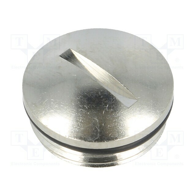 Stopper; PG11; IP68; brass; Plating: nickel