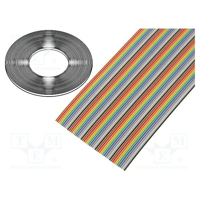 CONNFLY Wire: ribbon; 50x28AWG; 1.27mm