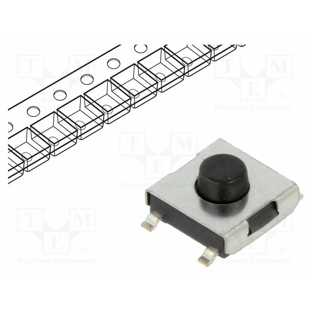 C&K Microswitch TACT; SPST-NO; Pos: 2