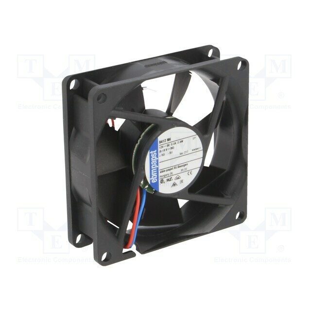EBM-PAPST Fan: DC; 80x80x25.4mm; axial