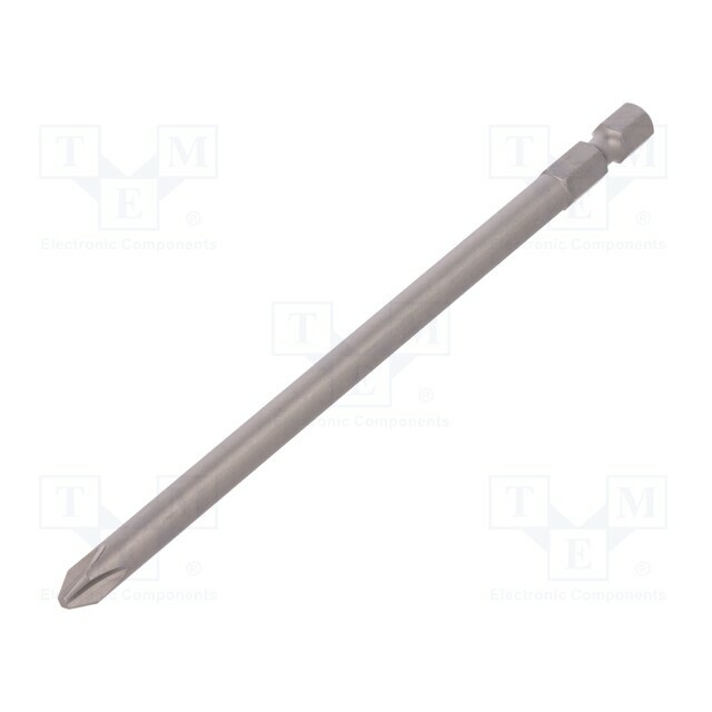 Screwdriver bit; Phillips; PH2; 1/4"; Overall