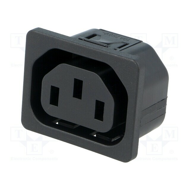 SCHURTER Connector: AC supply; socket; female