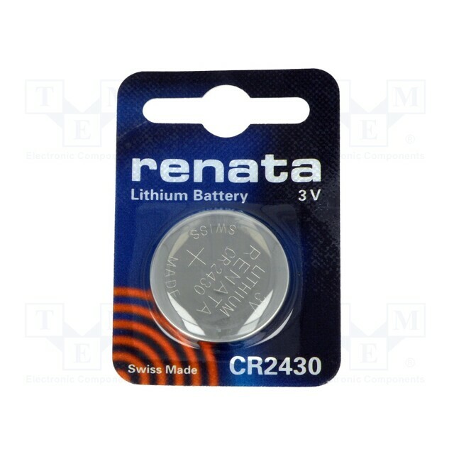 RENATA Battery: lithium; coin; CR2430; 3V