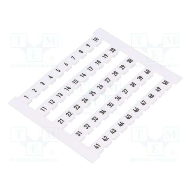 WEIDMÜLLER Marker; Marking: 1-50; white; 5mm