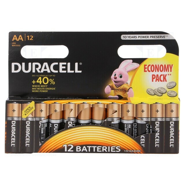 DURACELL Battery: alkaline; AA; 1.5V