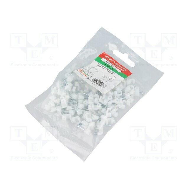 AKS ZIELONKA Holder; white; for flat
