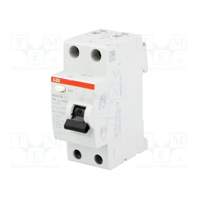 ABB RCD breaker; Inom: 25A; Ires: