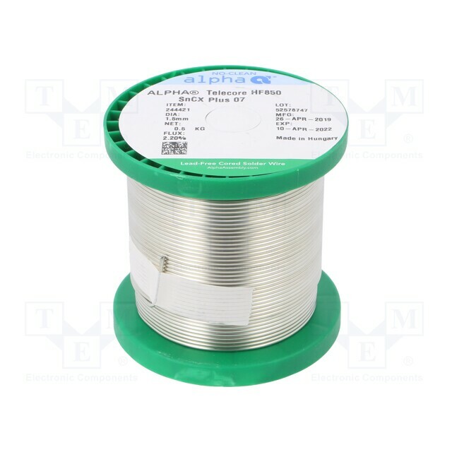 ALPHA Tin; lead free; Sn99,3Cu0