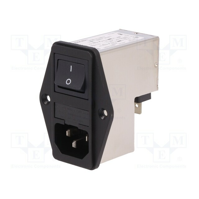 SCHURTER Connector: AC supply; socket; male
