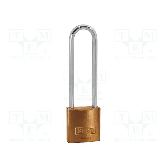 KASP Padlock; shackle; brass; Protection: low