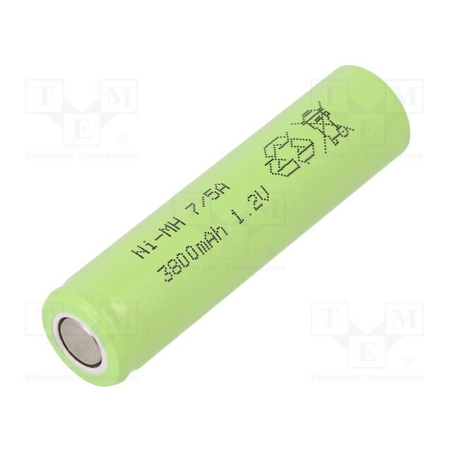Re-battery: Ni-MH; 7/5A,7/5R23; 3800mAh; 1