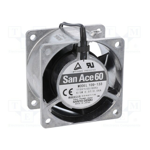 SANYO DENKI Fan: AC; 60x60x38mm; axial